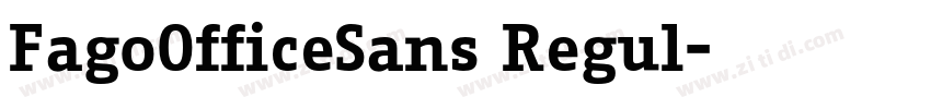 FagoOfficeSans Regul字体转换